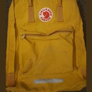 USED Fjallraven Kanken Maxi Ochre RareDiscontinued